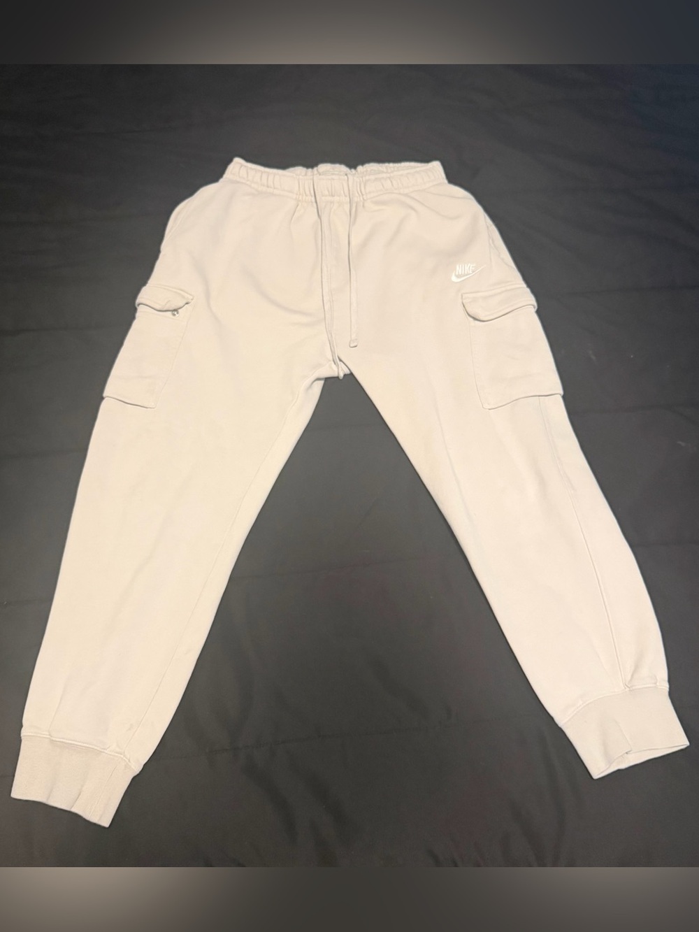 Nike Cargo Sweatpants Unisex Medium – Cream White Joggers
